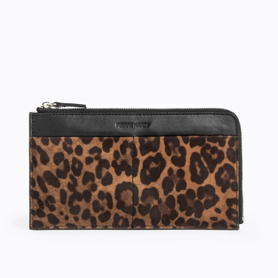 Pierre Hardy Men's Leopard & Black Maxi Perspective Cube Wallet