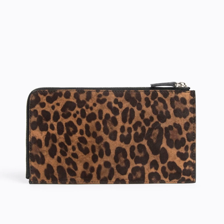 Pierre Hardy Men's Leopard & Black Maxi Perspective Cube Wallet