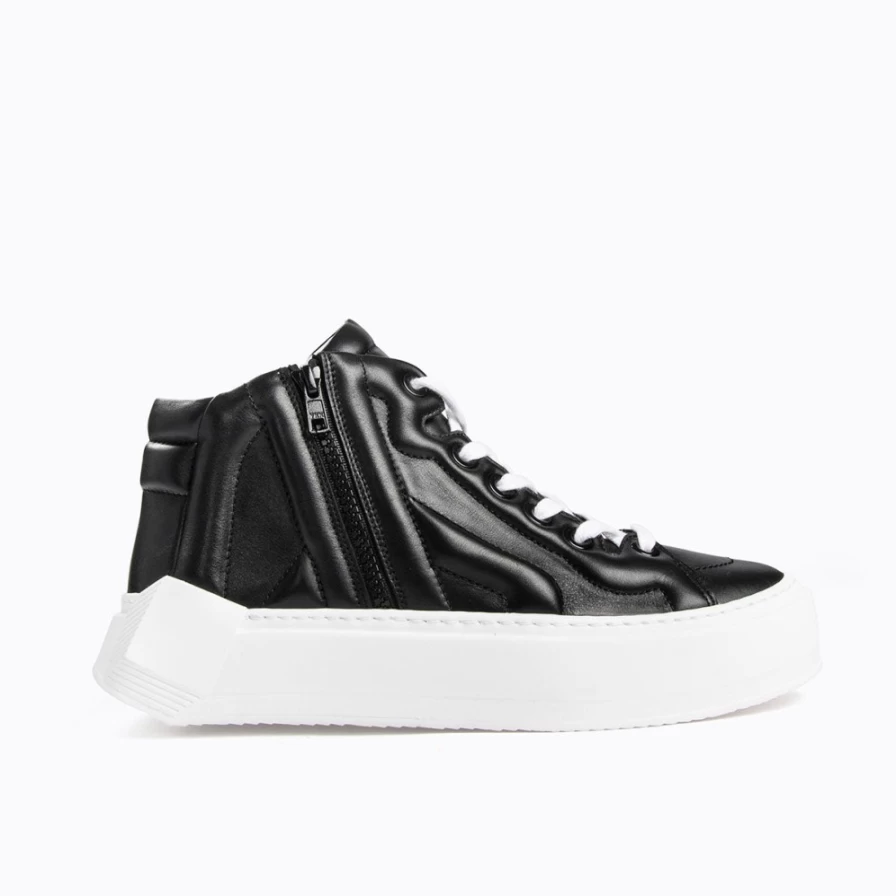 Pierre Hardy Men's Black Cubix High-Top Sneakers