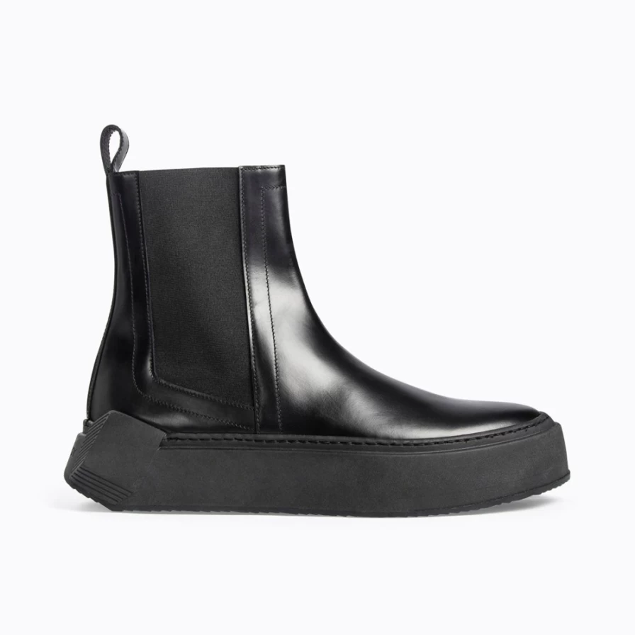 Pierre Hardy Men's Black Chelsea Cubix High-Top Sneakers