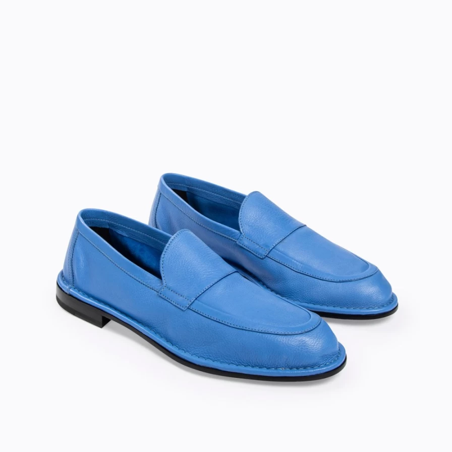 Pierre Hardy Men's Blue Noto Loafers – Premium Leather Slip-On Shoes for Men