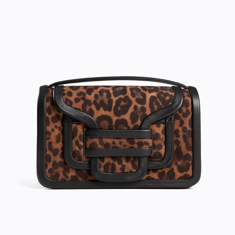 Pierre Hardy Women's Leopard & Black Alpha Maxi Handbag