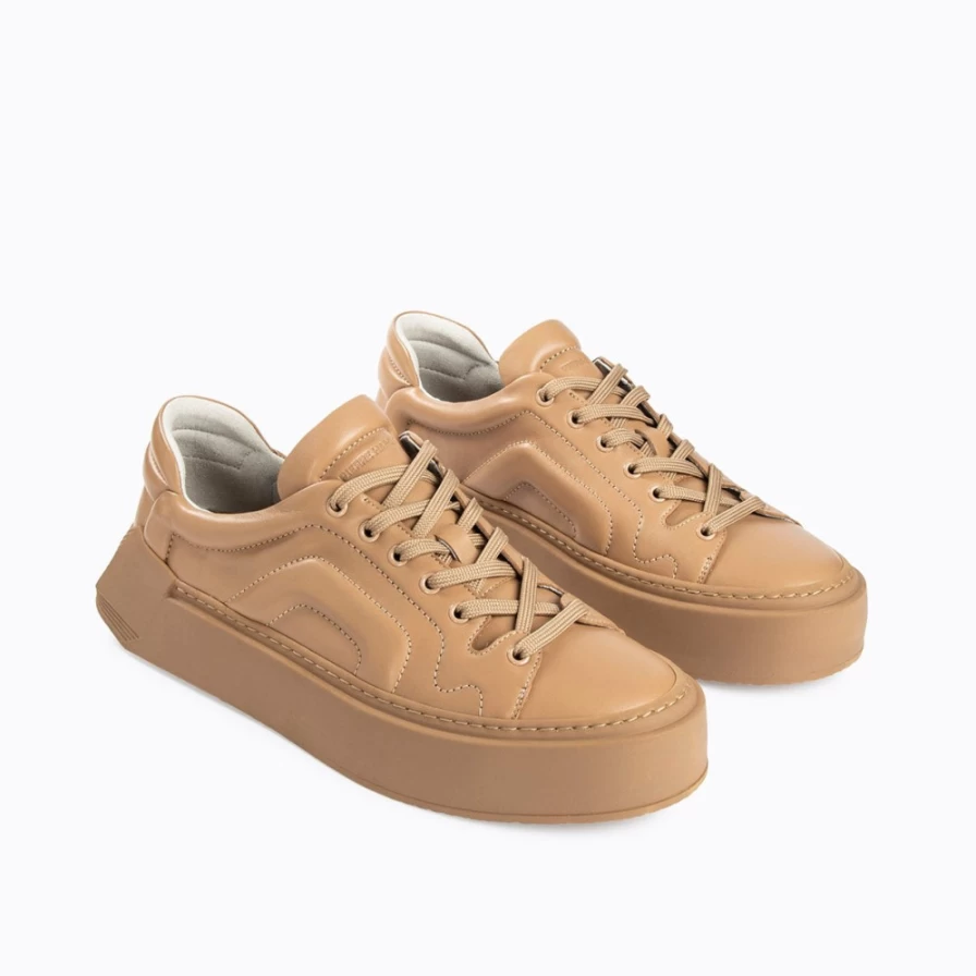 Pierre Hardy Men's Cubix Sneakers in Cappuccino - Stylish & Comfortable Casual Shoes