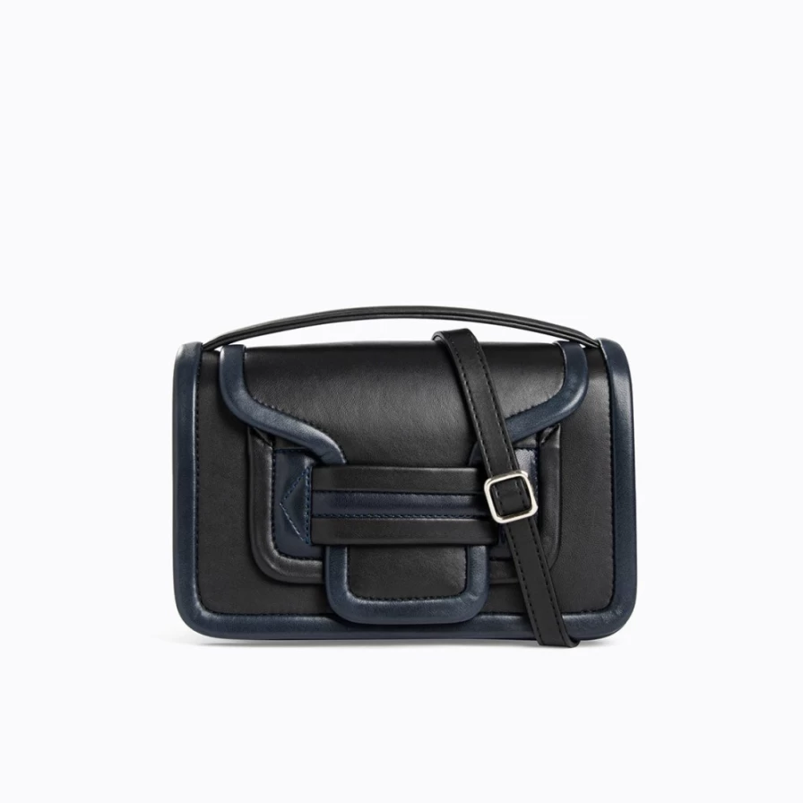 Pierre Hardy Women's Alpha Handbag in Black & Navy - Luxury Designer Tote