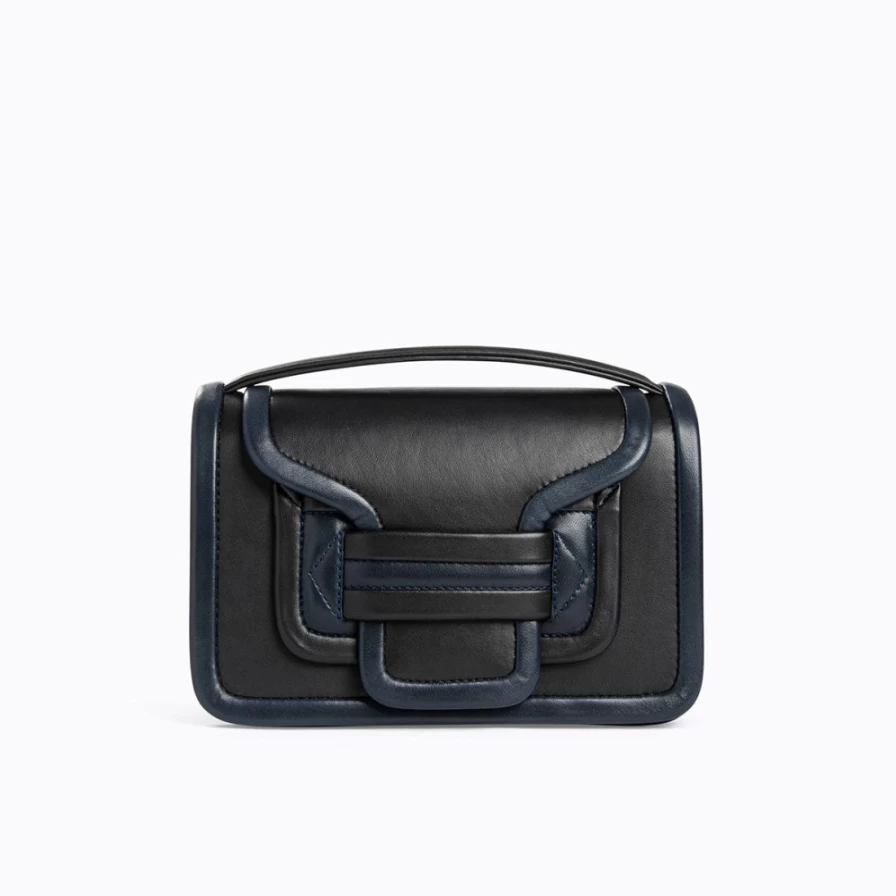Pierre Hardy Women's Alpha Handbag in Black & Navy - Luxury Designer Tote