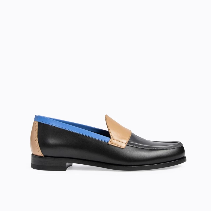 Pierre Hardy Women's Hardy Loafer in Black, Grey, Cappuccino & Blue | Classic Slip-On Shoes