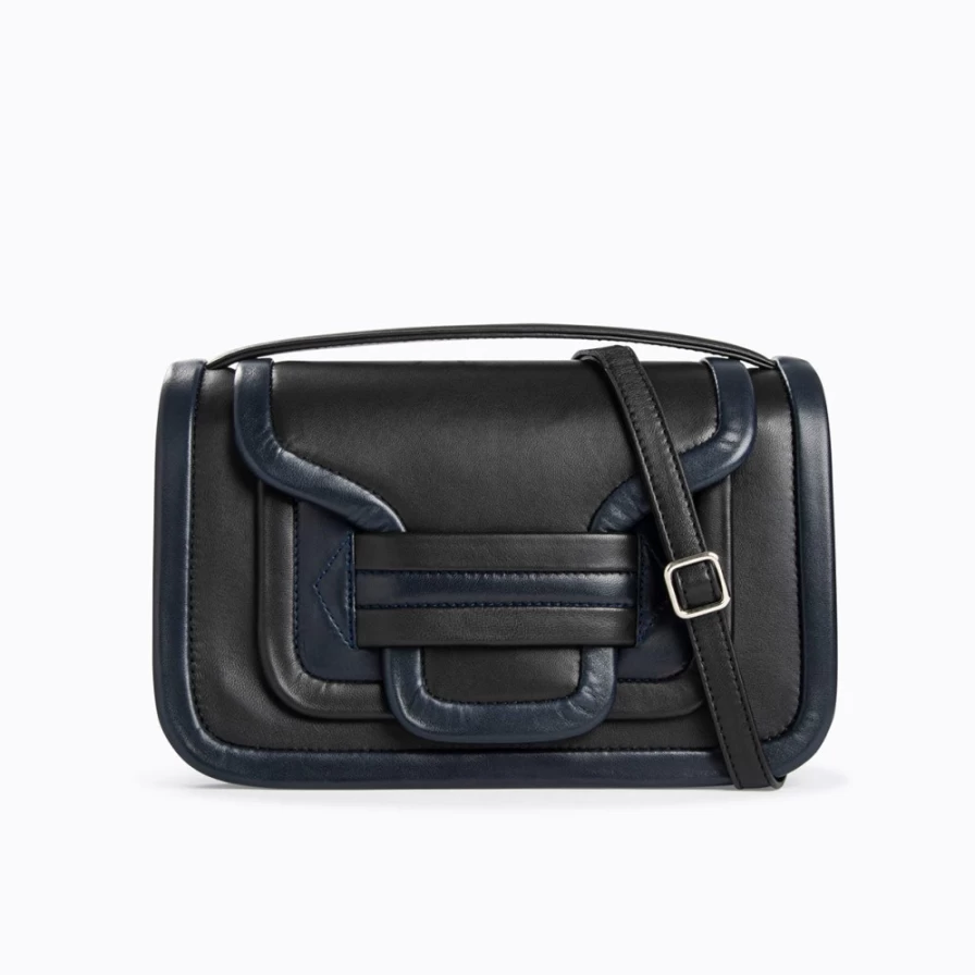 Pierre Hardy Women's Alpha Maxi Handbag in Black & Navy - Luxury Designer Tote