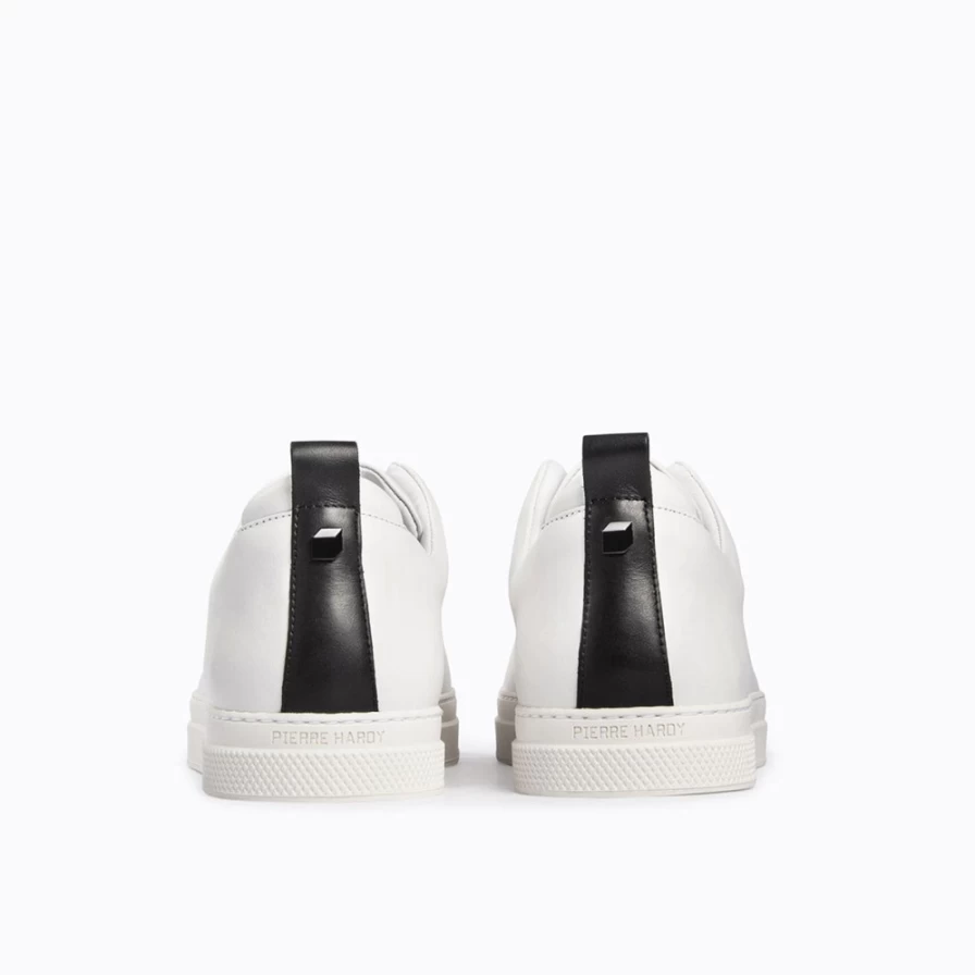 Pierre Hardy Women's White/Black Slider Sneakers - Fashionable Comfort Footwear