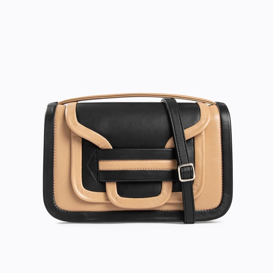 Pierre Hardy Women's Alpha Maxi Handbag in Cappuccino & Black - Luxury Designer Tote