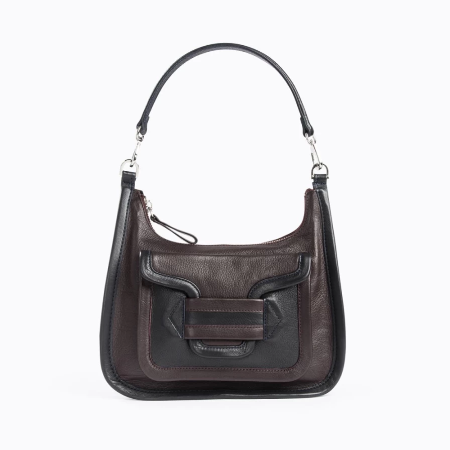 Pierre Hardy Women's Alpha Day Miss Bag in Burgundy/Navy - Luxury Handbag for Women