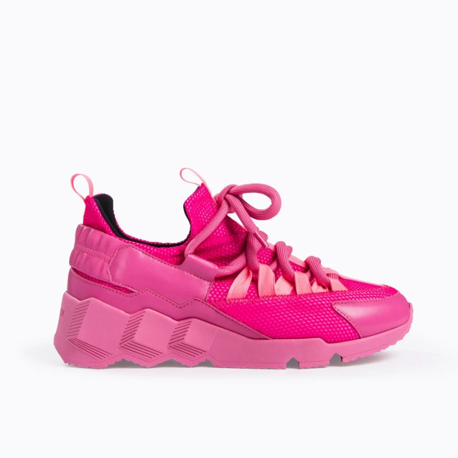 Pierre Hardy Women's Pink Trek Comet Sneakers | Stylish & Comfortable Walking Shoes