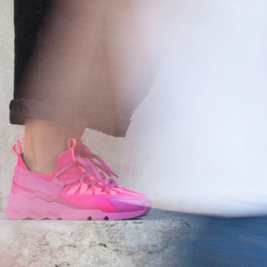 Pierre Hardy Women's Pink Trek Comet Sneakers | Stylish & Comfortable Walking Shoes