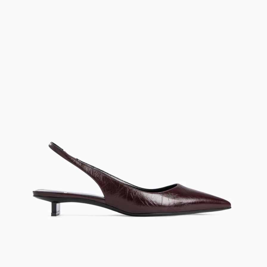 Pierre Hardy Women's Burgundy Stella Slingback Heels