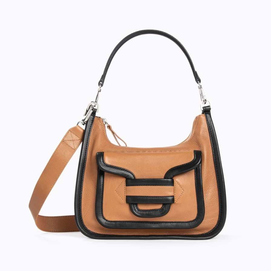 Pierre Hardy Women's Alpha Day Miss Bag in Cognac & Black - Luxury Handbag