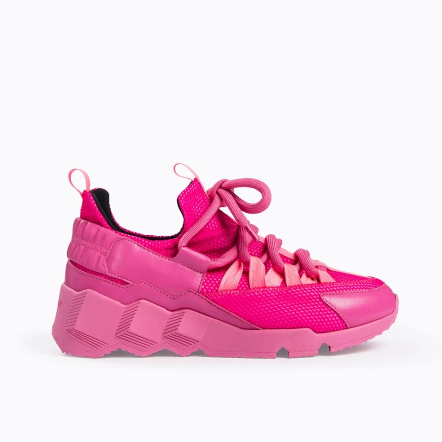 Pierre Hardy Women's Pink Trek Comet Sneakers