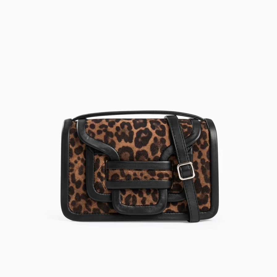 Pierre Hardy Women's Leopard & Black Alpha Handbag - Luxury Designer Tote