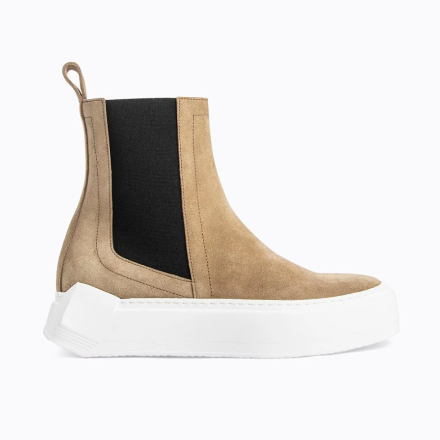Pierre Hardy Women's Beige Chelsea Cubix High-Top Sneakers