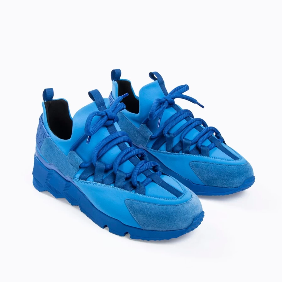 Pierre Hardy Men's Blue Trek Comet Sneakers – Stylish & Comfortable Walking Shoes