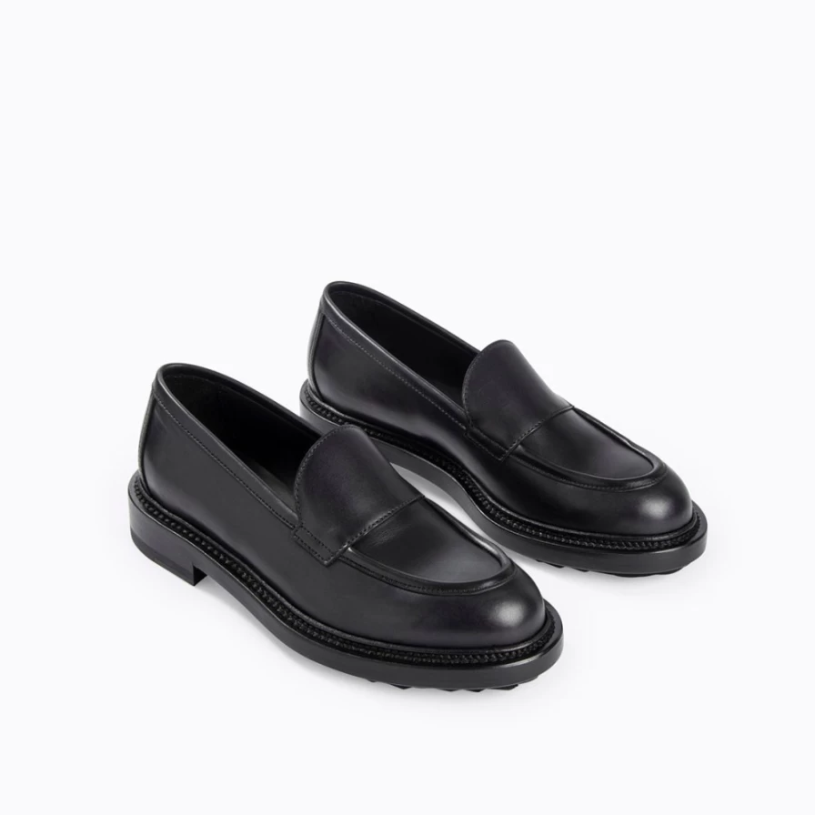 "Pierre Hardy Women's Black John Loafer - Classic Slip-On Shoes"