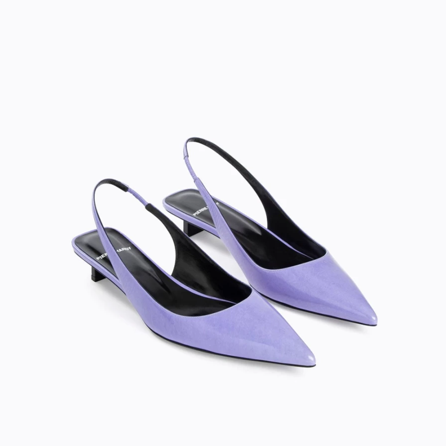 Pierre Hardy Women's Stella Slingback Heels in Mauve | Luxury Designer Shoes