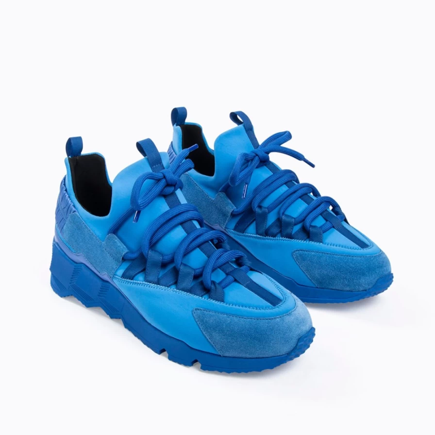 Pierre Hardy Men's Blue Trek Comet Sneakers – Stylish & Comfortable Running Shoes