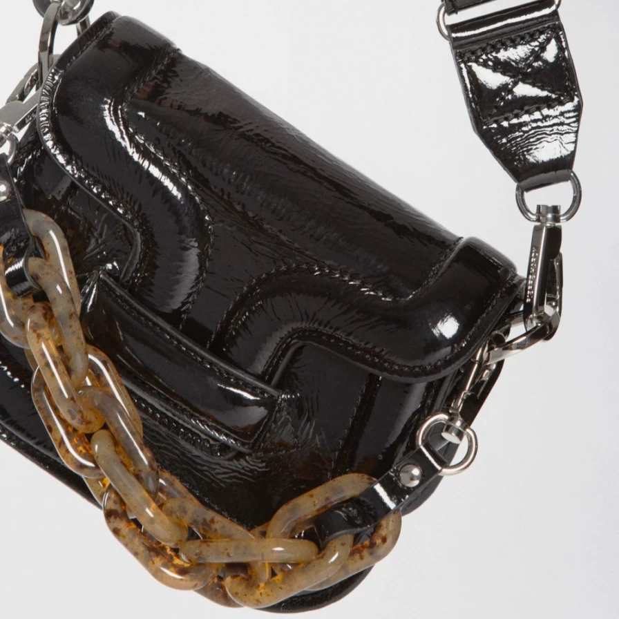 Pierre Hardy Women's Micro Alphaville Bag - Black/Tortoise Crossbody Bag