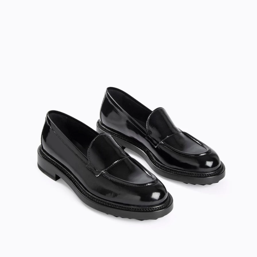 "Pierre Hardy Women's Black John Loafer Shoes"