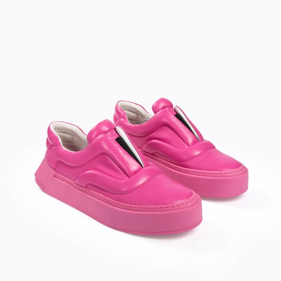 Pierre Hardy Women's Pink Cubix Skate Sneakers