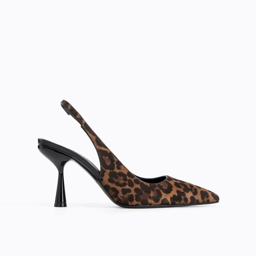 Pierre Hardy Women's Scuba Slingback Heels in Leopard/Black