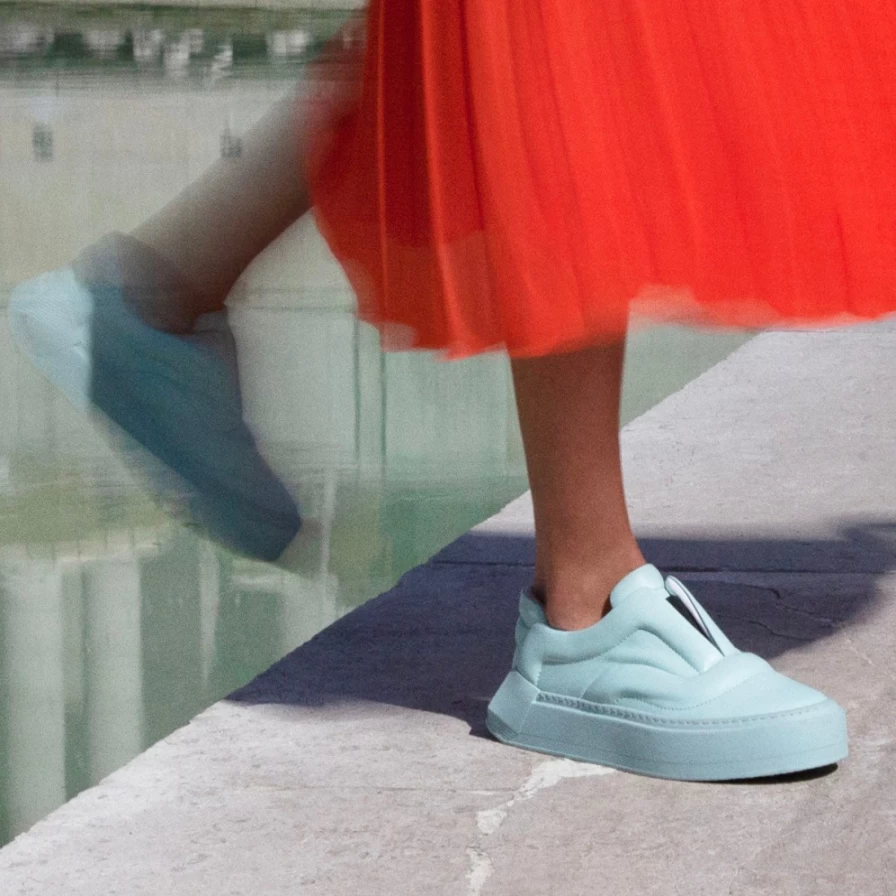 Pierre Hardy Women's Sea Green Skate Cubix Sneakers | Fashionable & Comfortable Skate Shoes