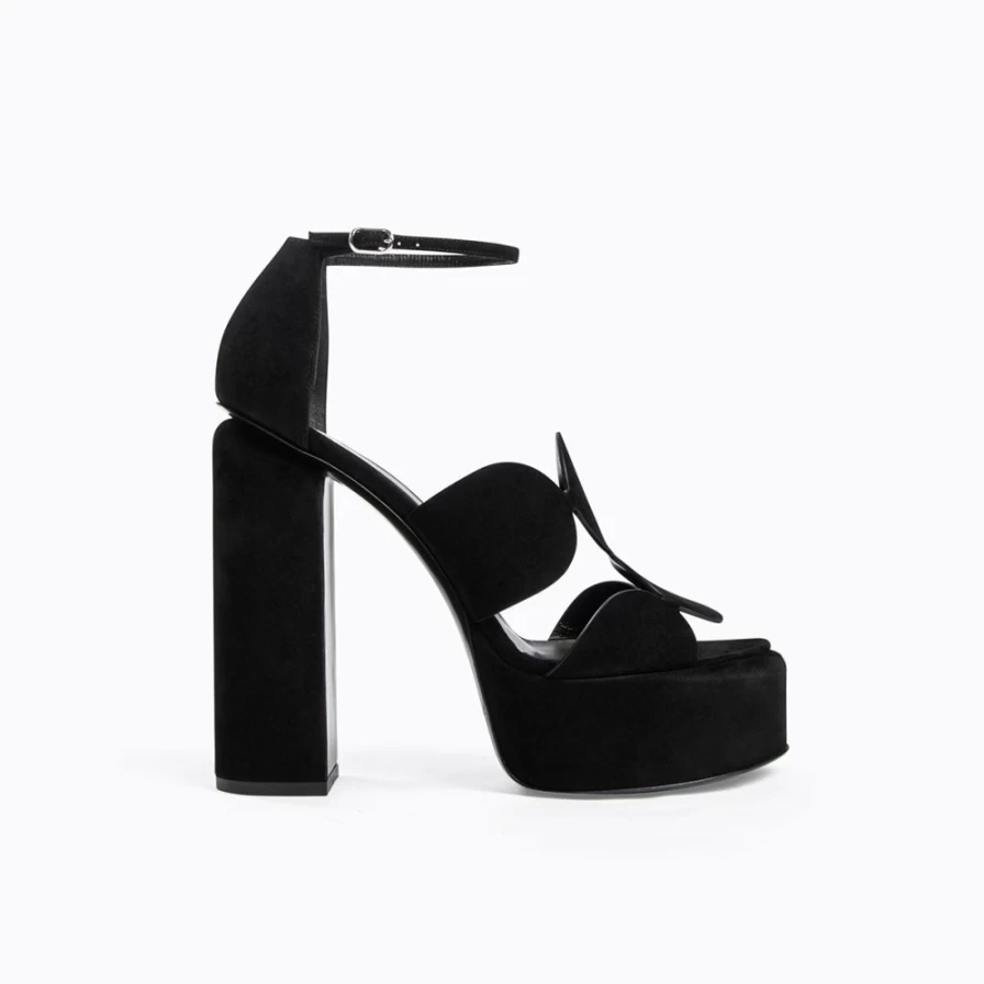 Pierre Hardy Women's Black Disco Heeled Sandal - Bulles Design