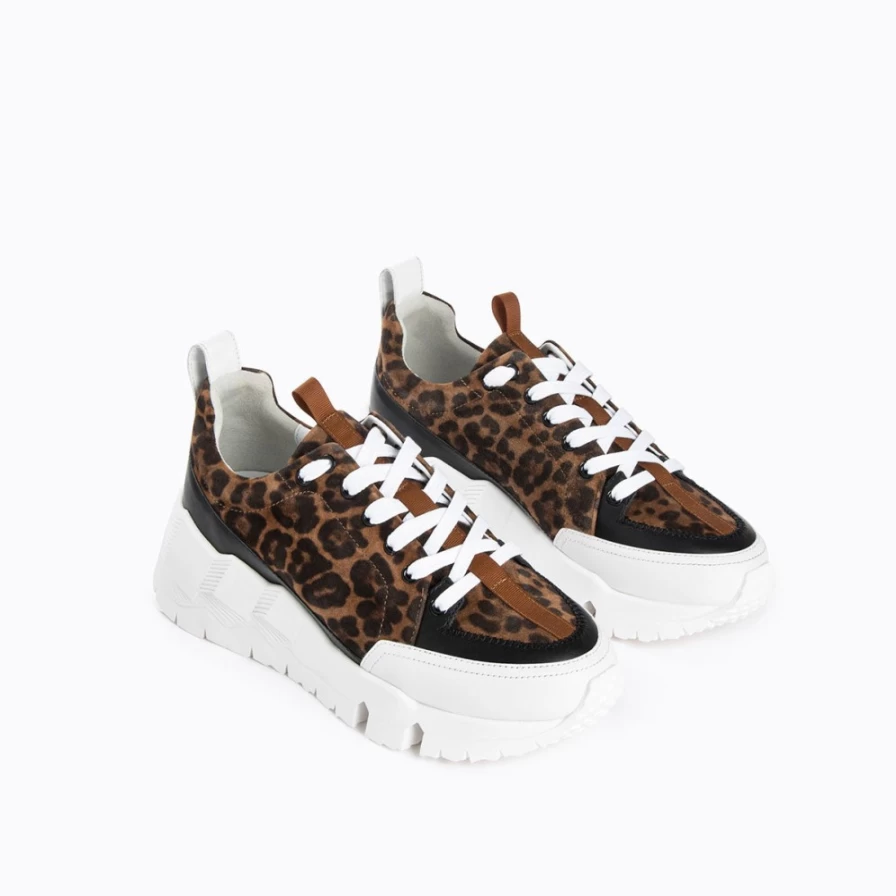 Pierre Hardy Women's Leopard/Black Street Life Sneakers